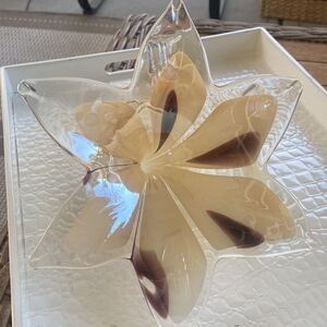 Pier 1 Floral Blown Glass Decor